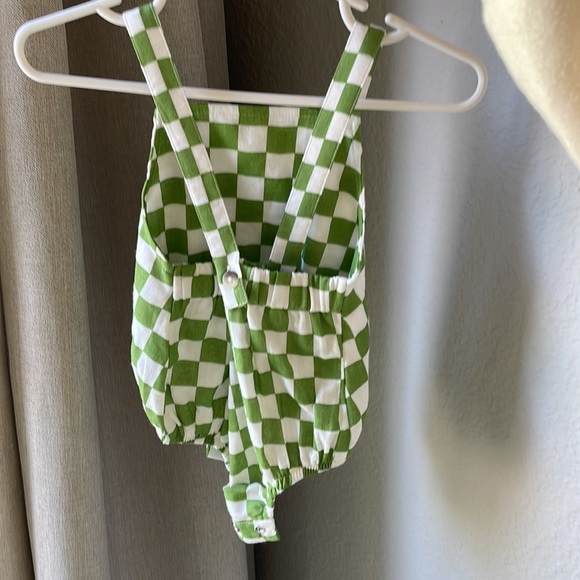 SIIX 0-3 month checkered romper - Brand New - Picture 2 of 2